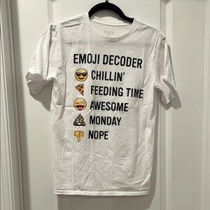 Place‎ White Short Sleeve Emoji Tee